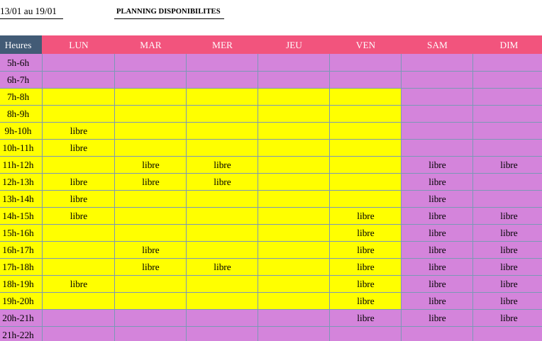 Planning sem 3